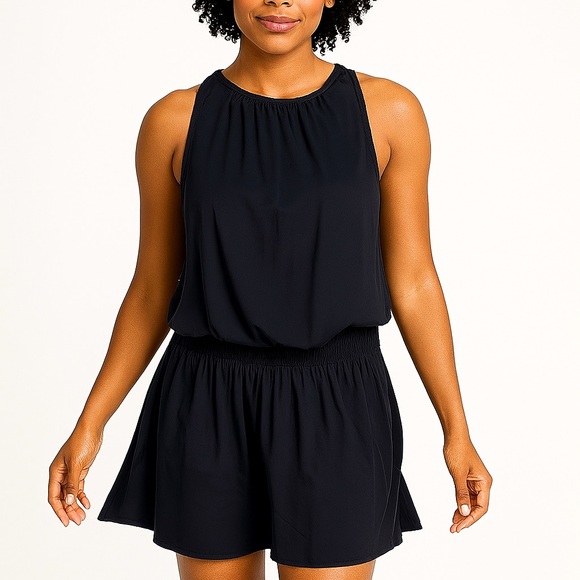 Modern Citizen Blouson Mini Dress Sleeveless Black, Size Medium - Picture 15 of 15